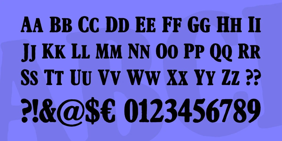 Afton James Font preview 5