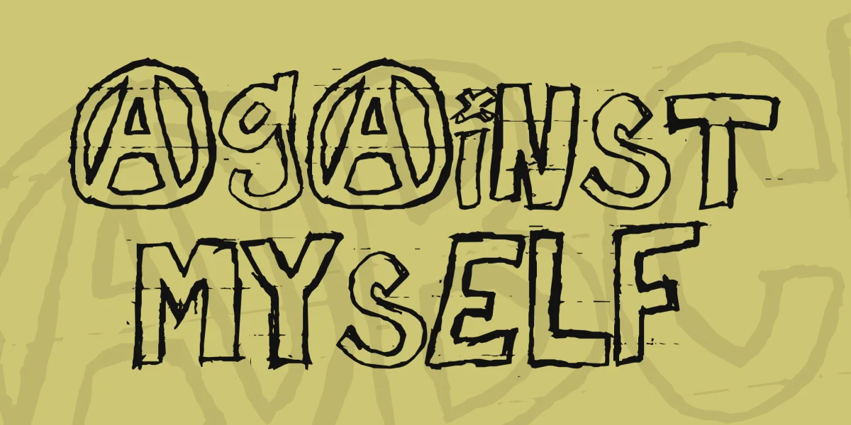 against myself Font