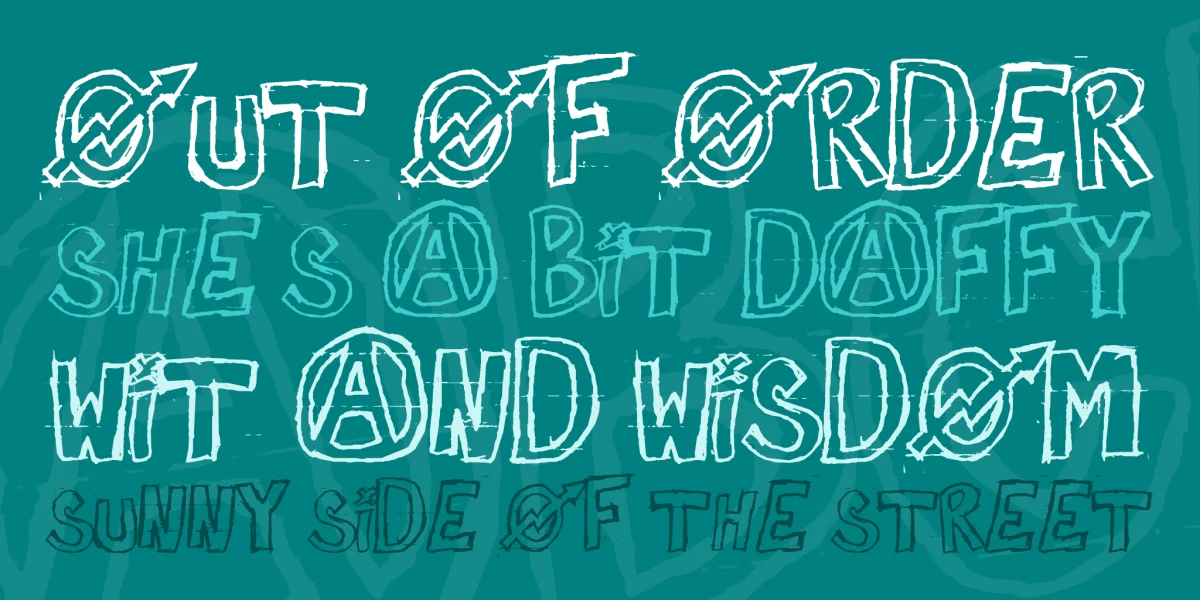 against myself Font preview 2