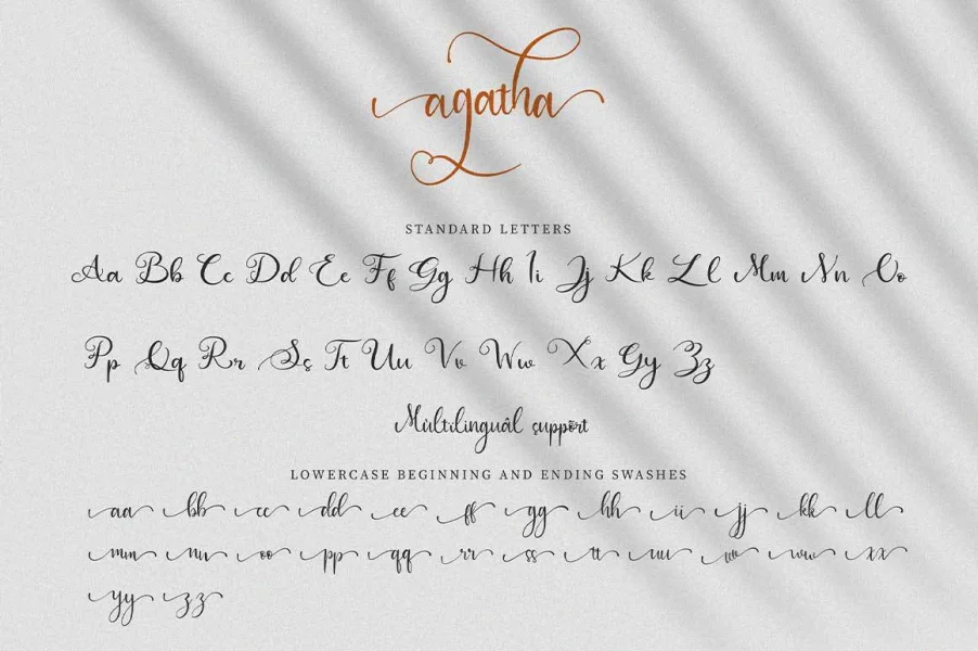 Agatha Font preview 8