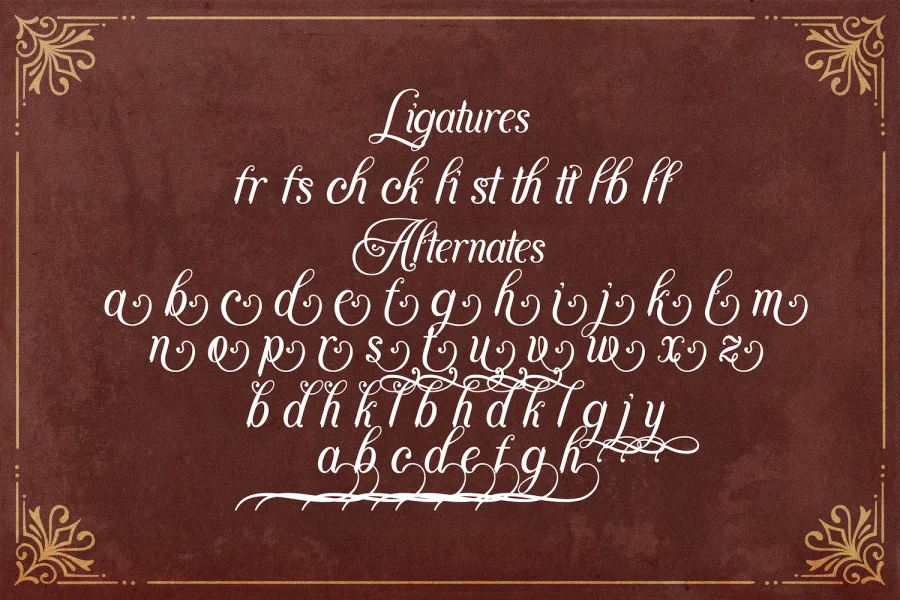 Agenda King Font preview 15