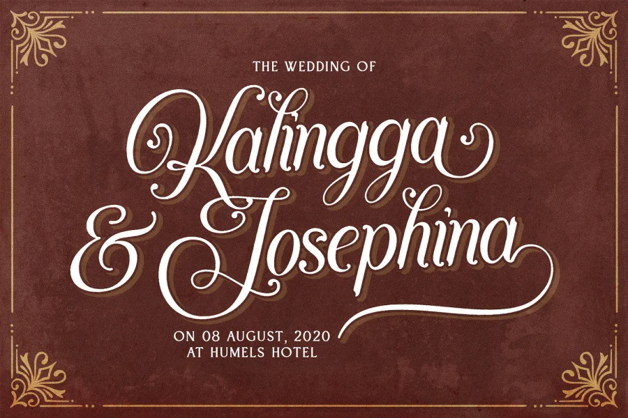 Agenda King Font preview 2