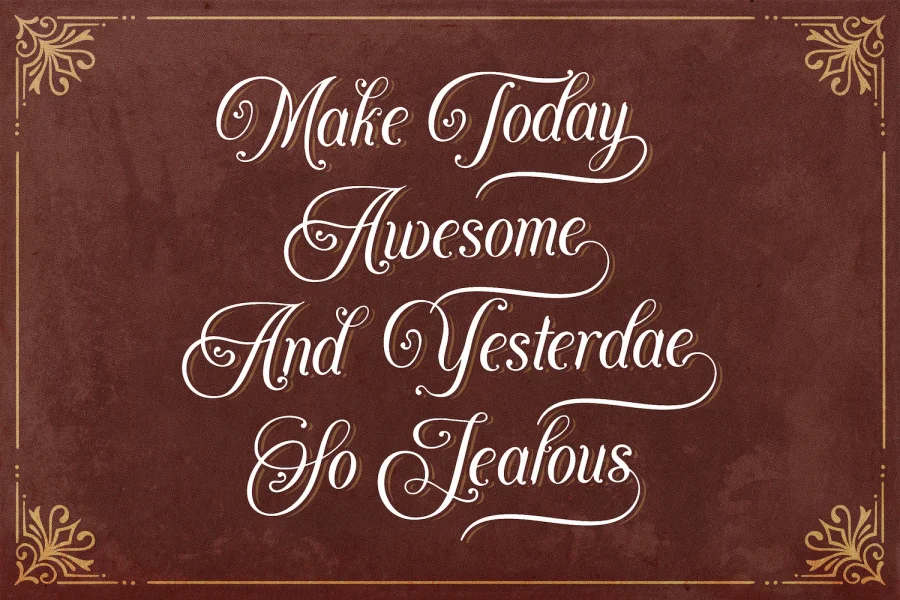 Agenda King Font preview 3