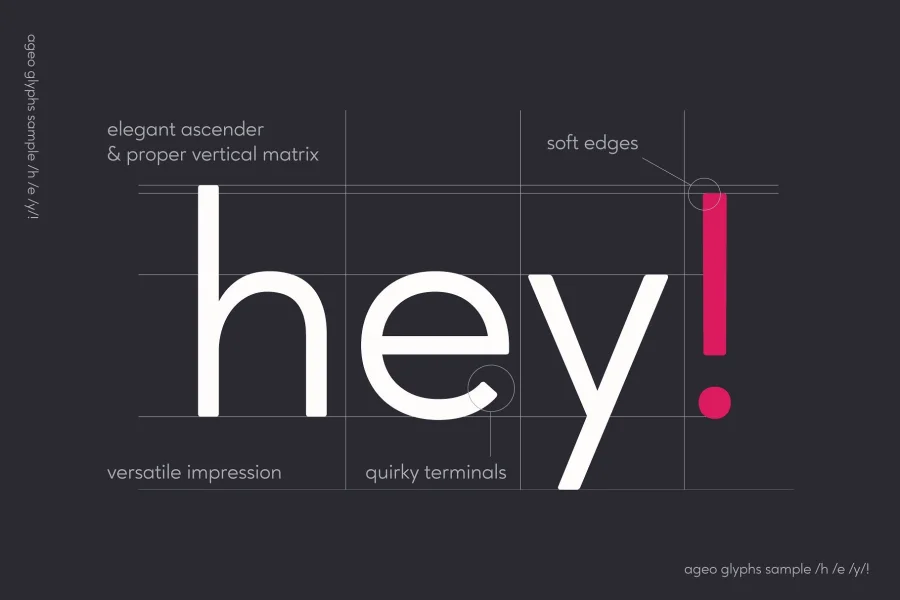 Ageo Personal Use Font Family preview 4