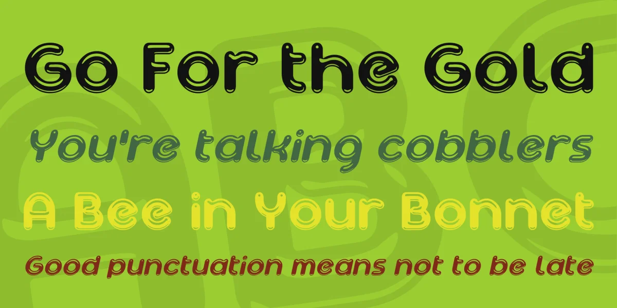 Ageta Chubby Demo Font Family preview 2