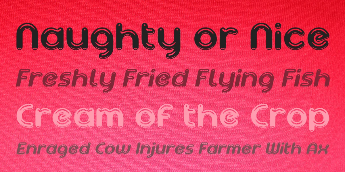 Ageta Chubby Demo Font Family preview 4