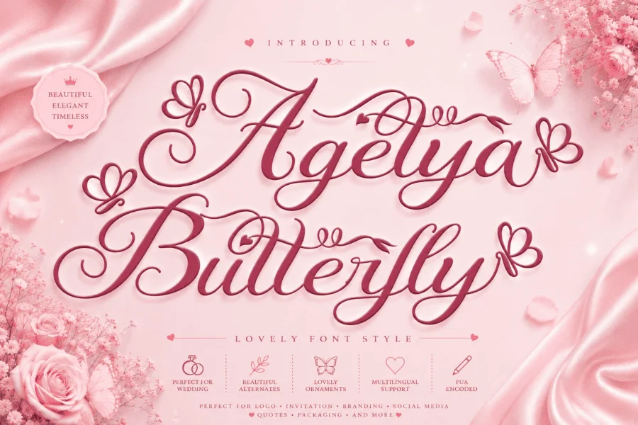 Agetya Butterfly Demo Font Family