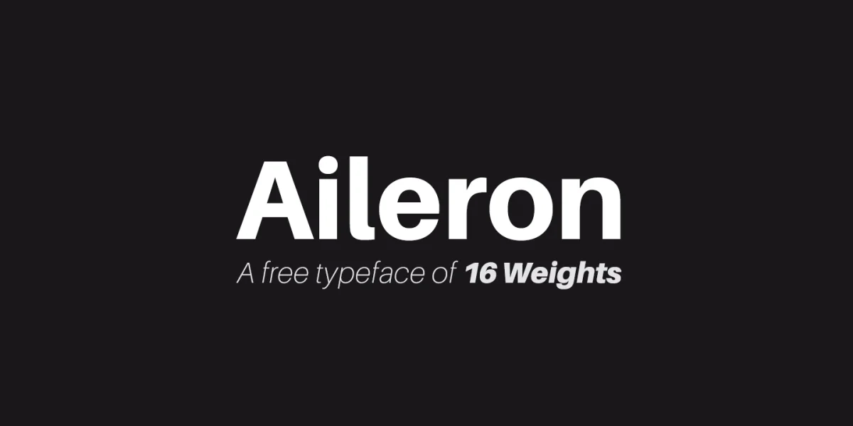 Aileron Font Family