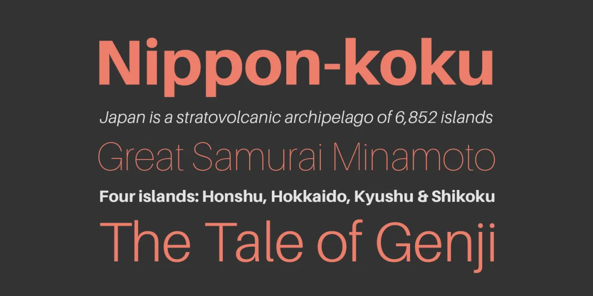 Aileron Font Family preview 2