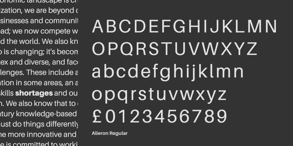 Aileron Font Family preview 3