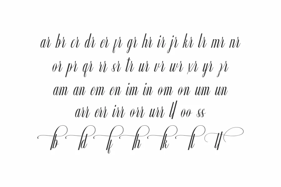 Ainsley Blossom Demo Font preview 10