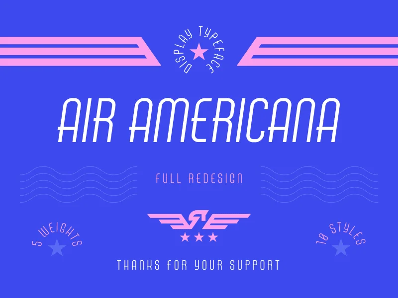 Air Americana Font Family