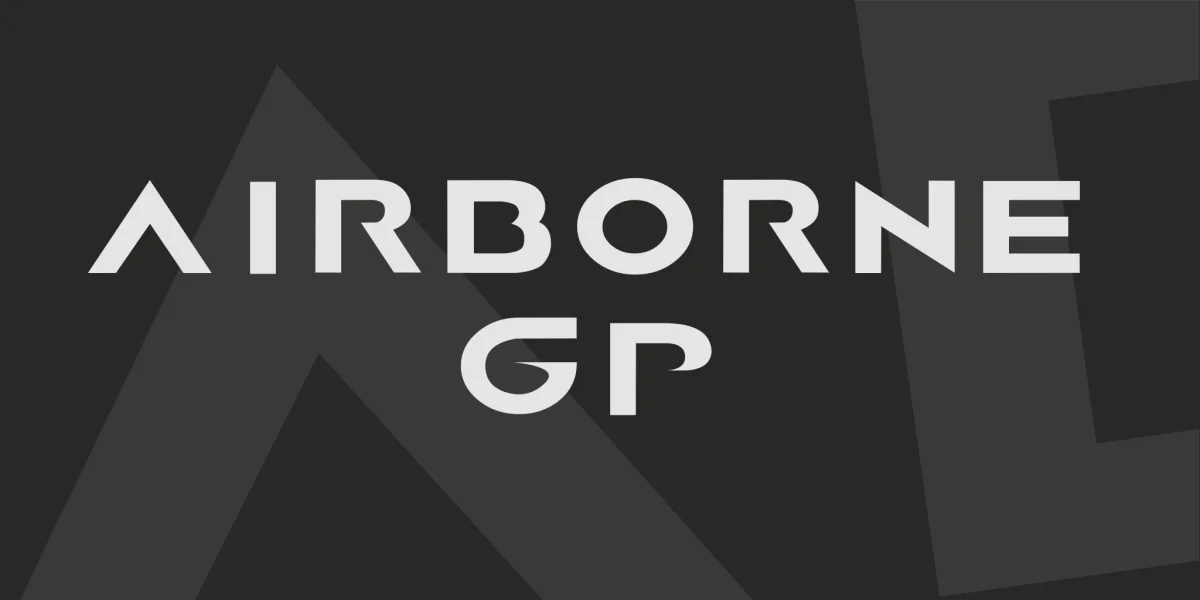 AIRBORNE GP Font preview 2