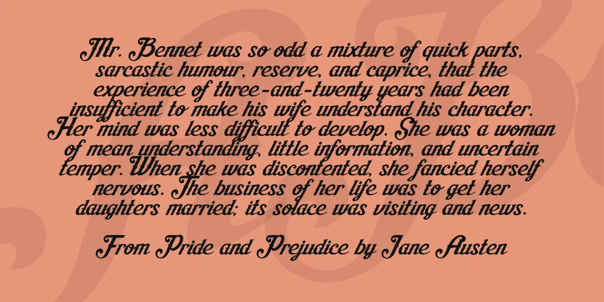 Aisha Script Font preview 3