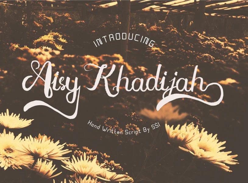 Aisy Khadijah Font Family preview 2