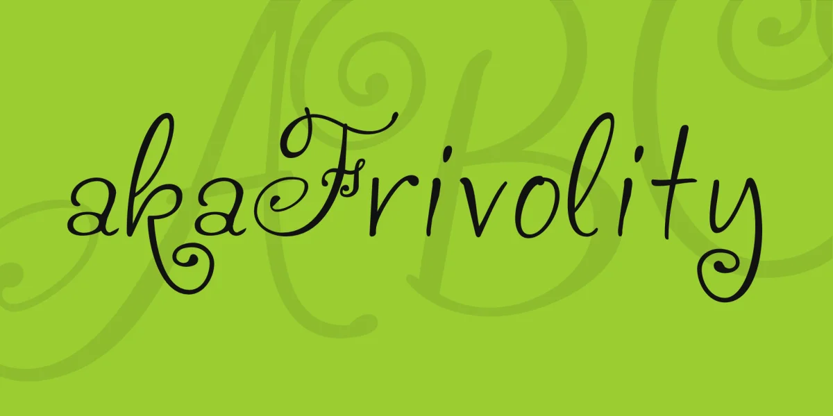 akaFrivolity Font