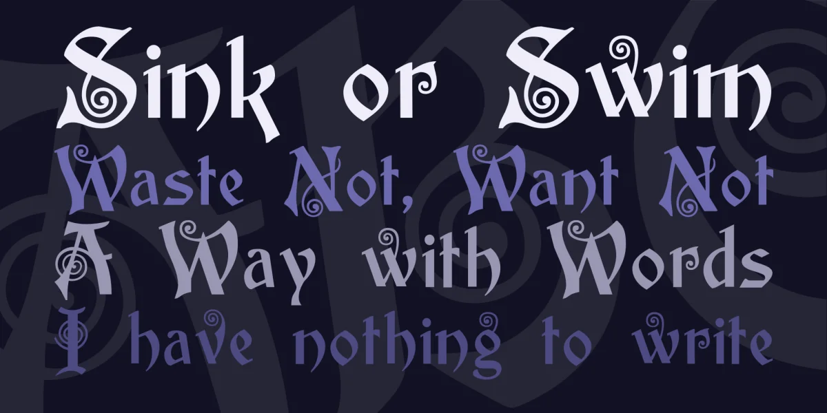 akaPotsley Font preview 2