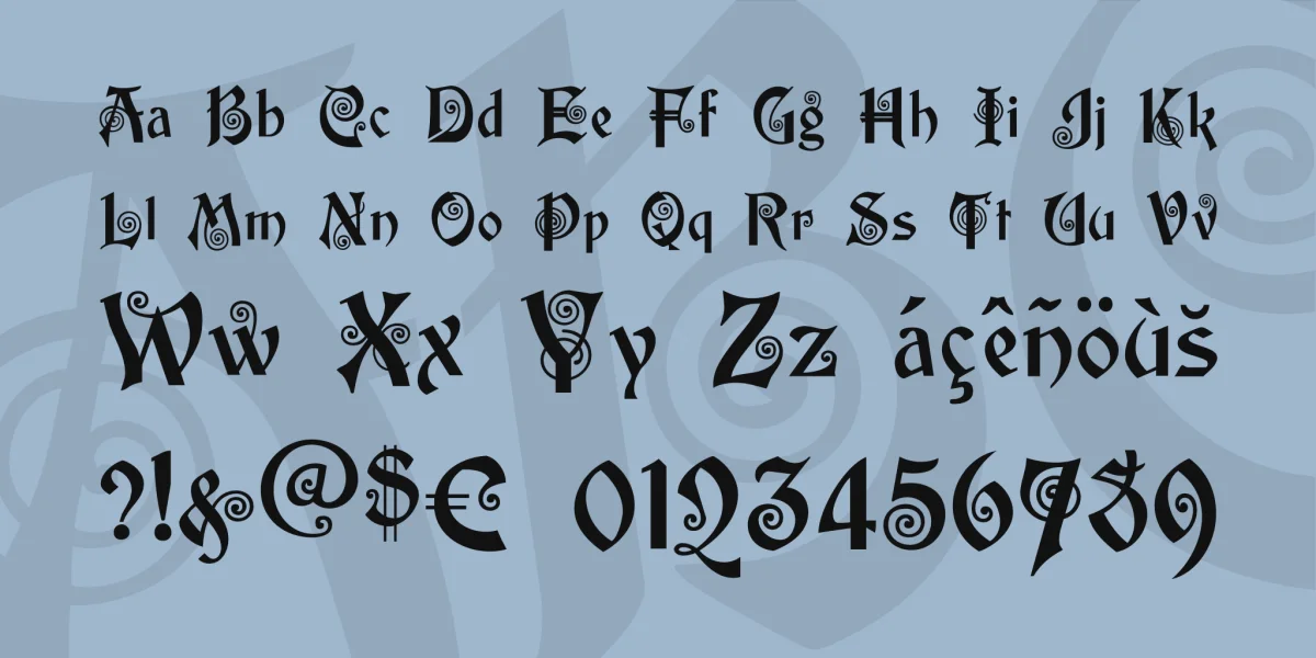 akaPotsley Font preview 3