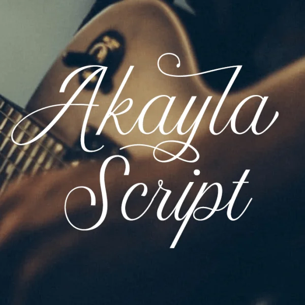 Akayla Script Font Family preview 3