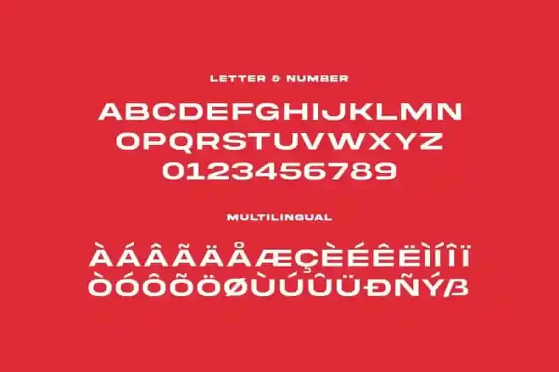Akira Expanded Font preview 3