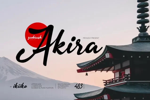 Akira Font preview 2