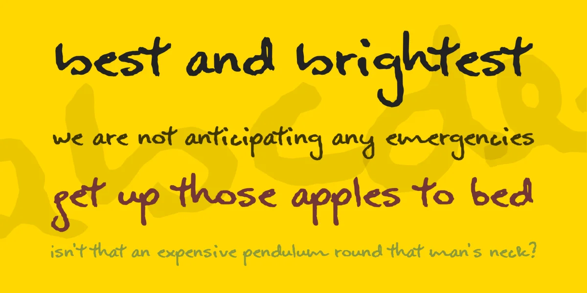 Alanis Hand Font preview 2