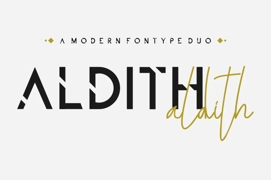 ALDITH DEMO Font Family preview 4