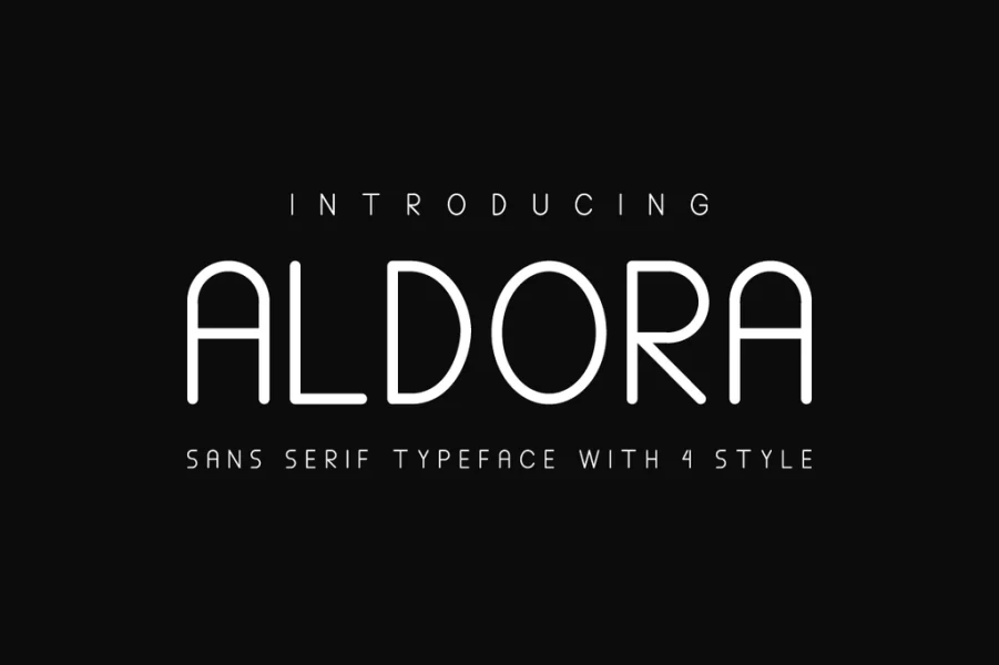 ALDORA DEMO Font Family preview 2