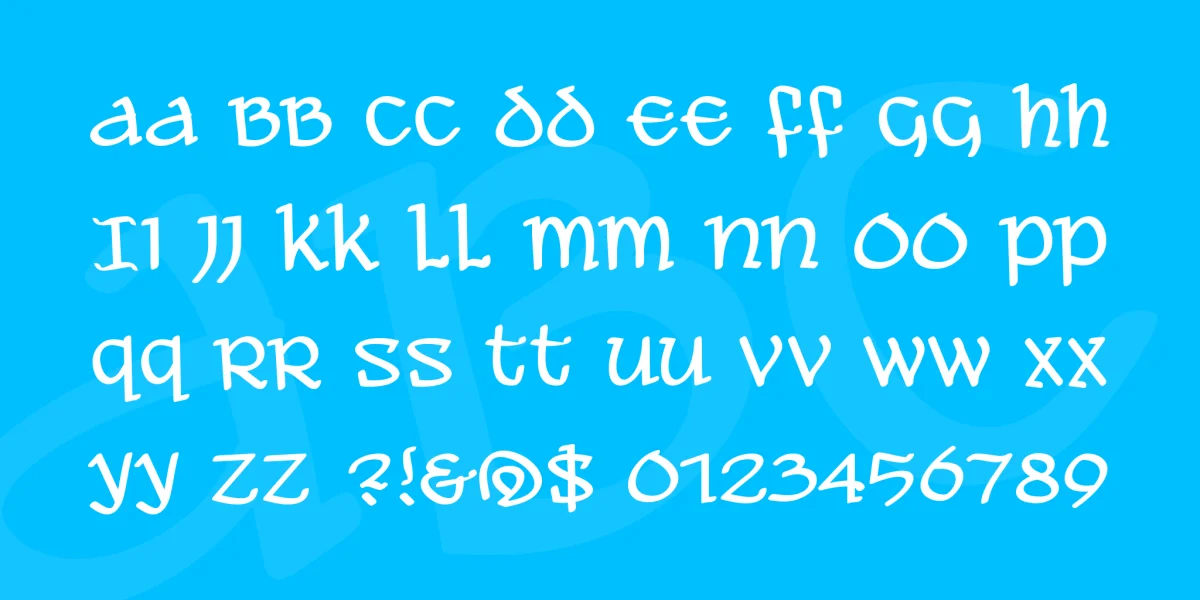 Ale and Wenches BB Font Family preview 4
