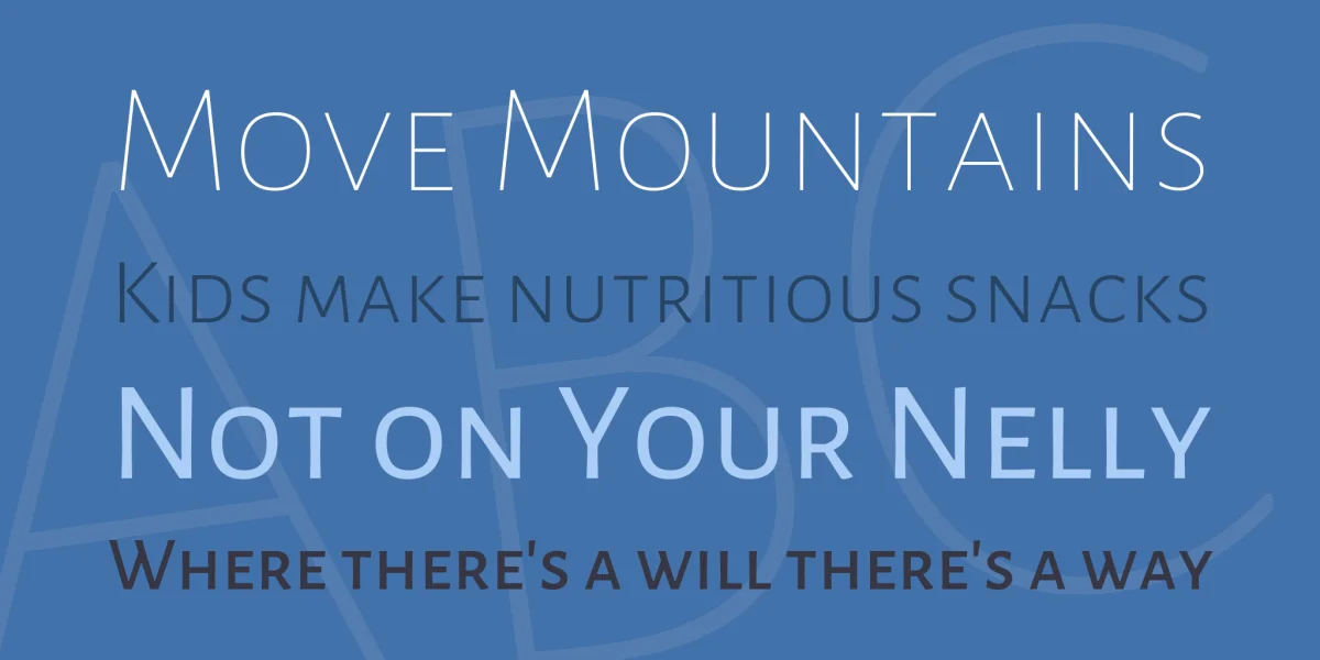 Alegreya Sans SC Font Family preview 2