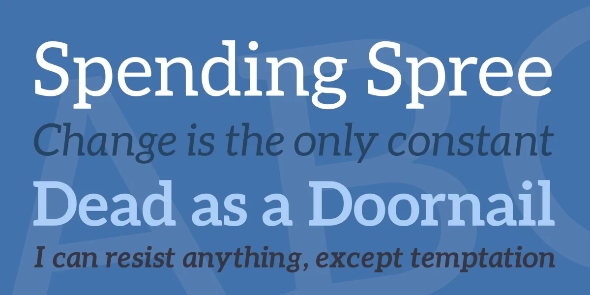 Aleo Font Family preview 4