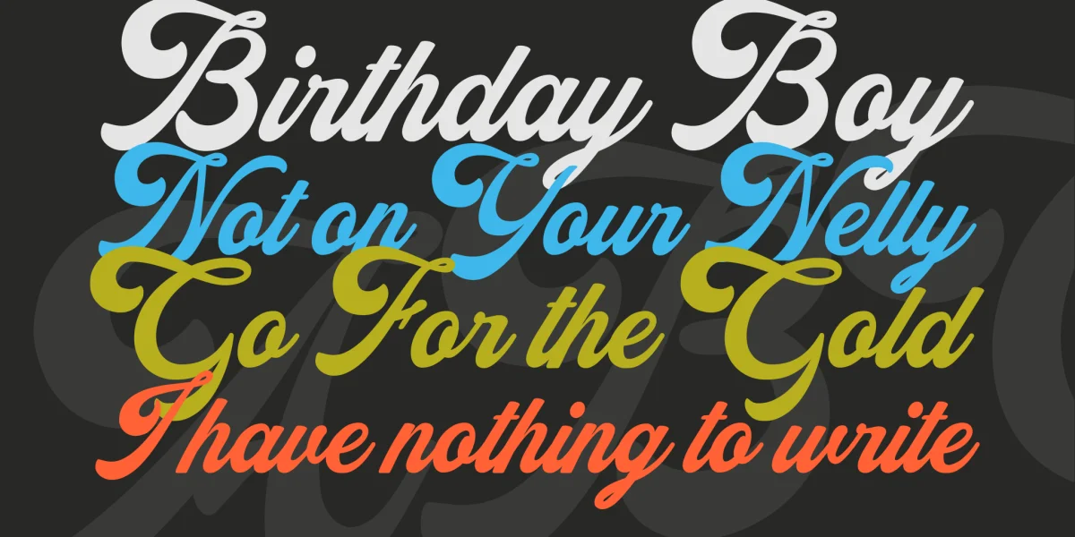 Alexandra Personal Use Font preview 2