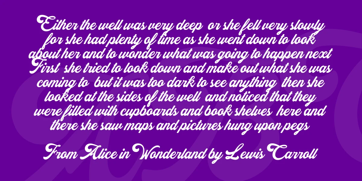 Alexandra Personal Use Font preview 3
