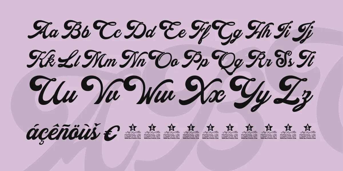 Alexandra Personal Use Font preview 4