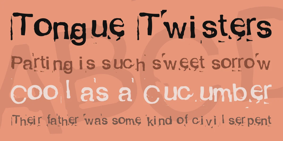 Alexandras Stempelkasten Font preview 2