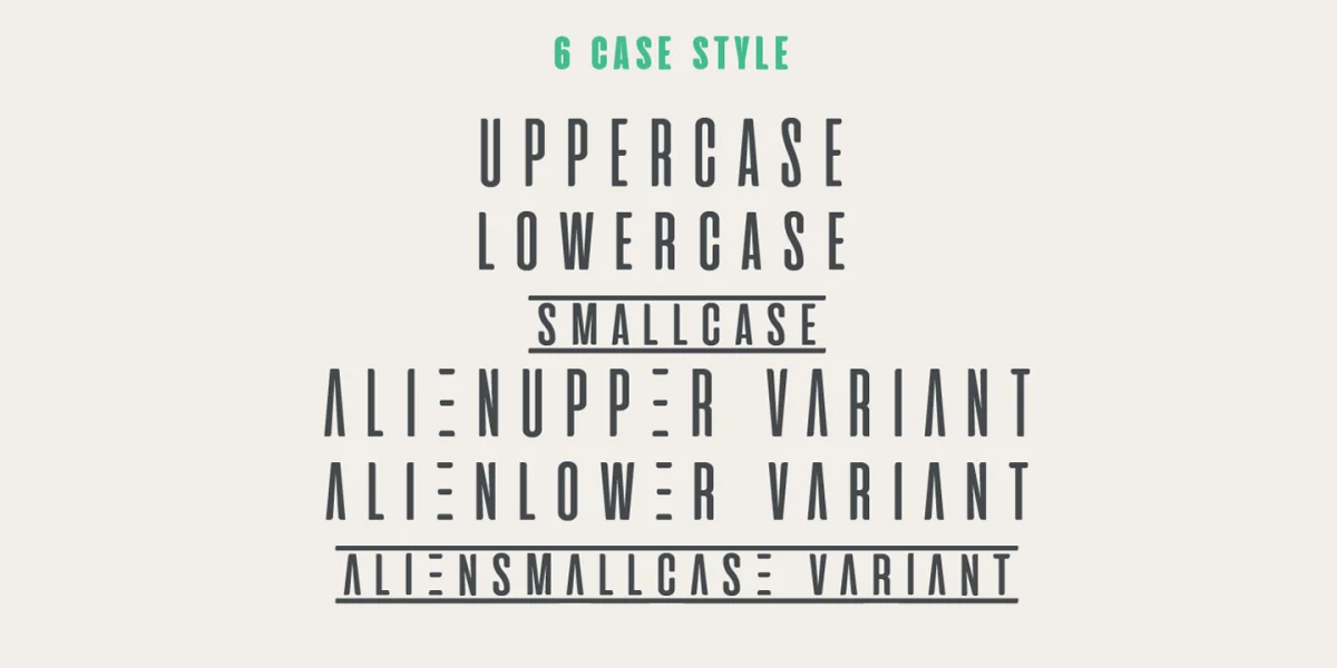 Aliens & cows Font Family preview 2