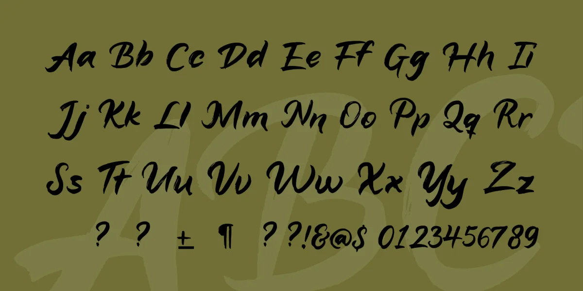 Aligatai Font preview 4