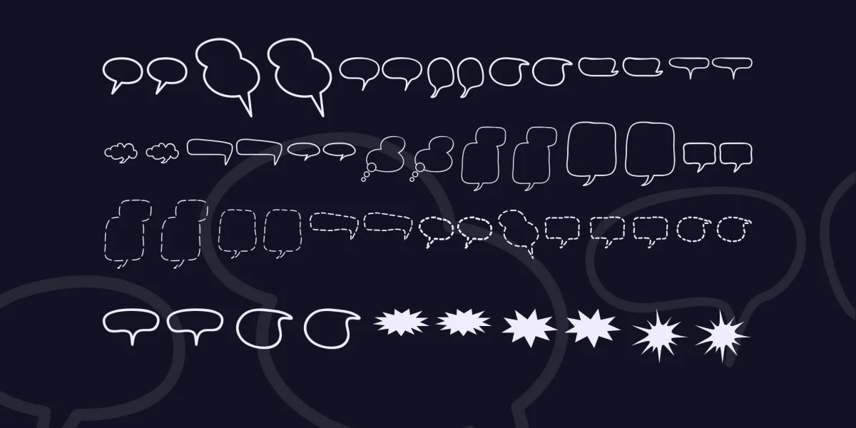 Alin Speech Bubbles 2 Font preview 2