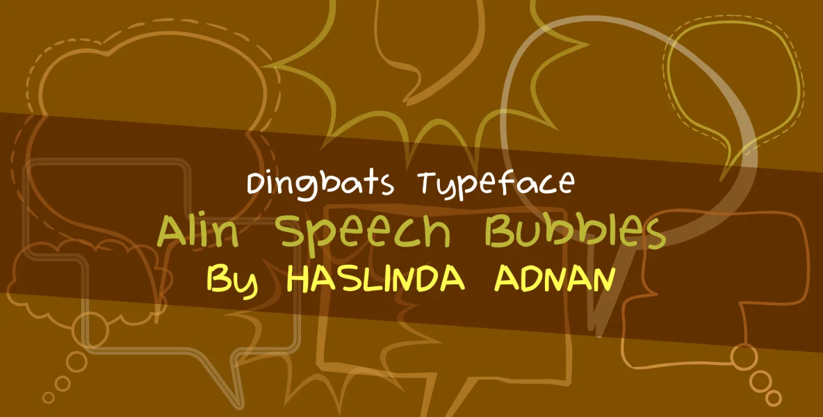 Alin Speech Bubbles Font