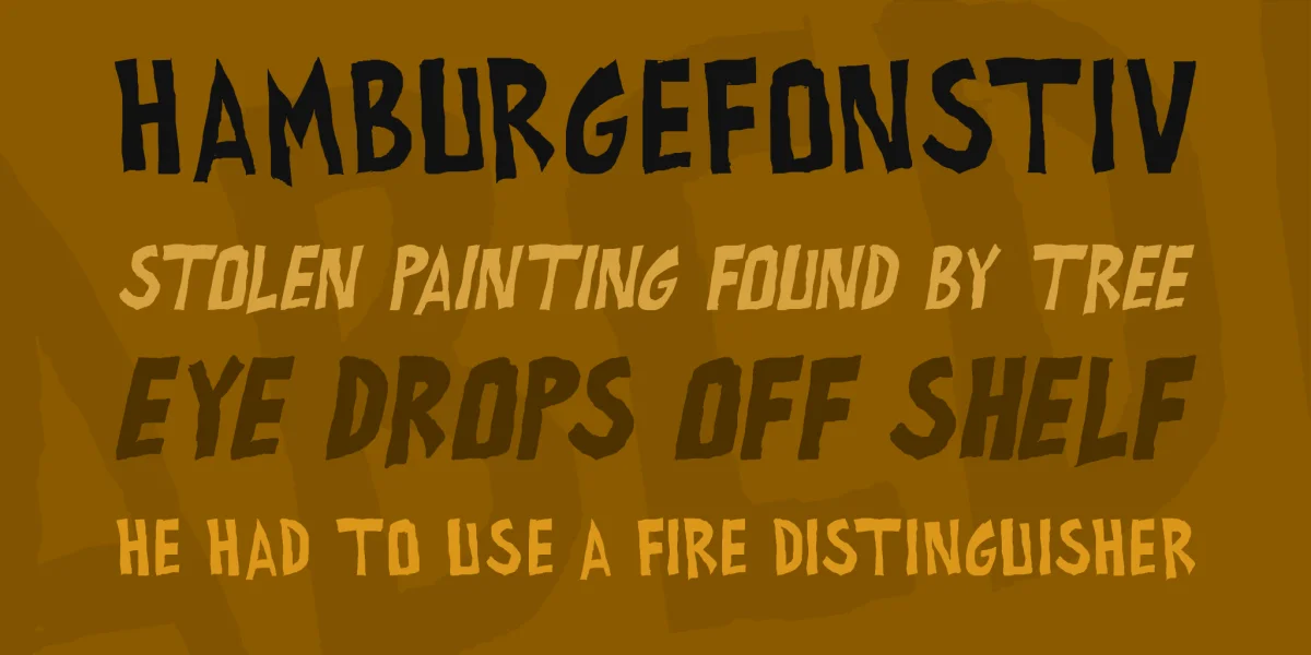 all exes must die! Font Family preview 3
