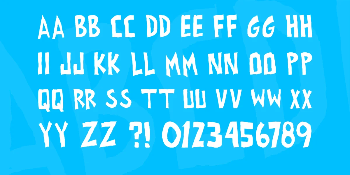 all exes must die! Font Family preview 4