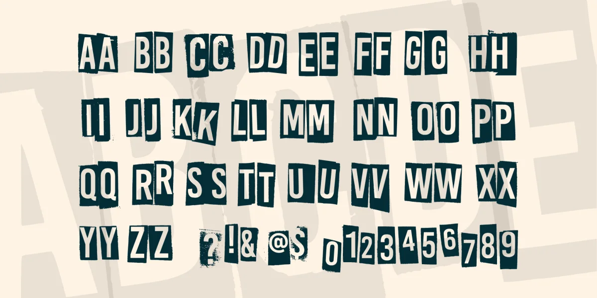 All rights reserved Font preview 4