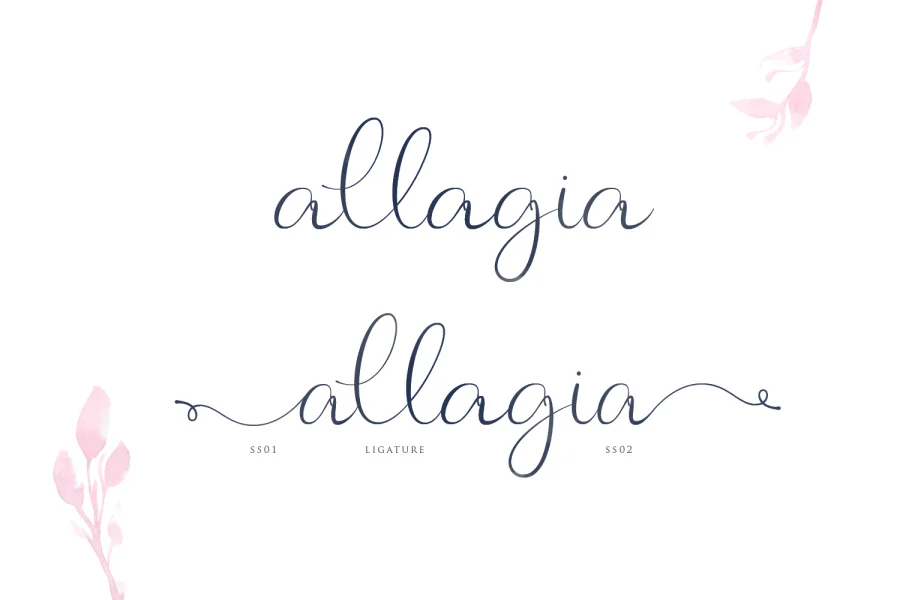 Allagia Demo Font preview 4