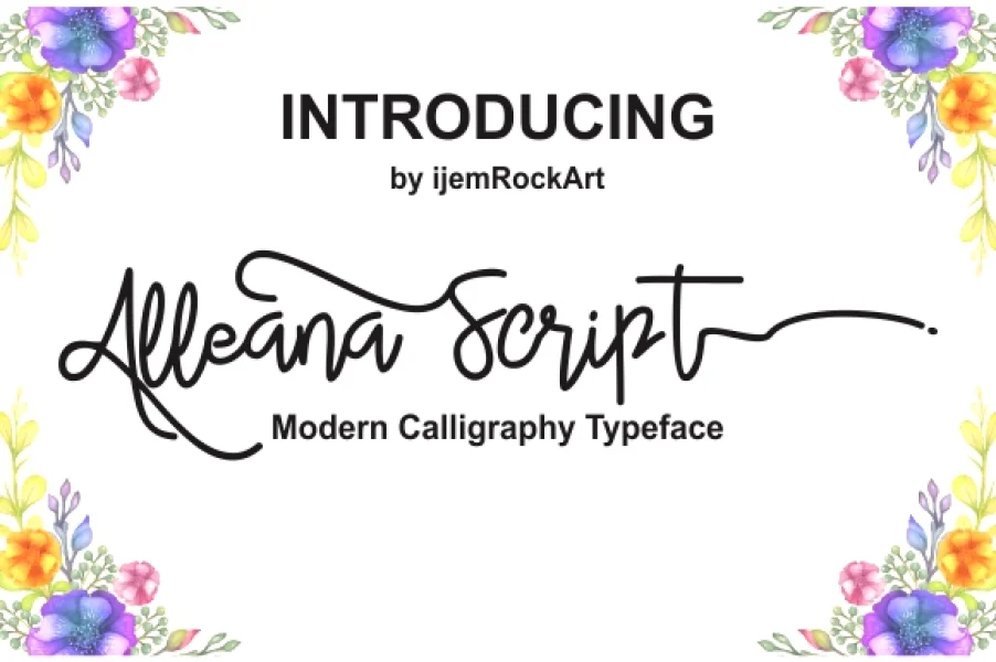 Alleana Script Font