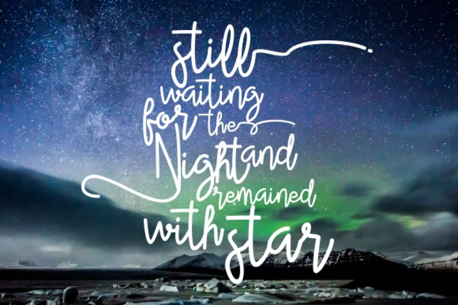 Alleana Script Font preview 4