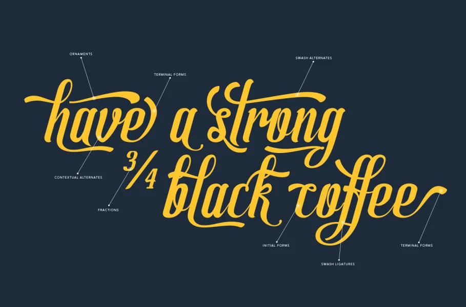 Allema Font preview 3