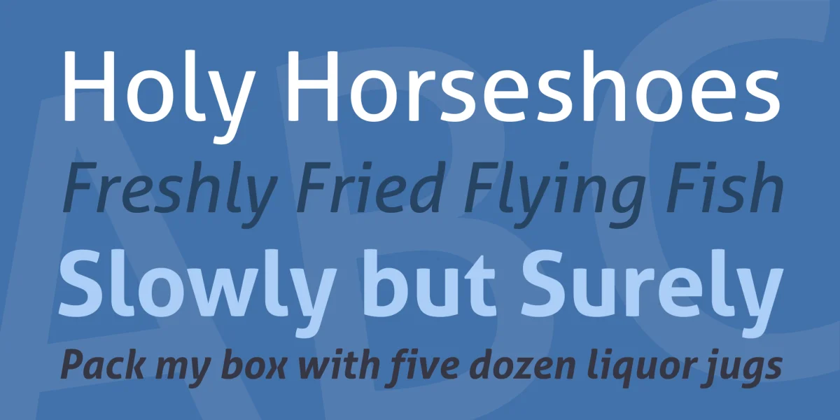 Aller Font Family preview 2