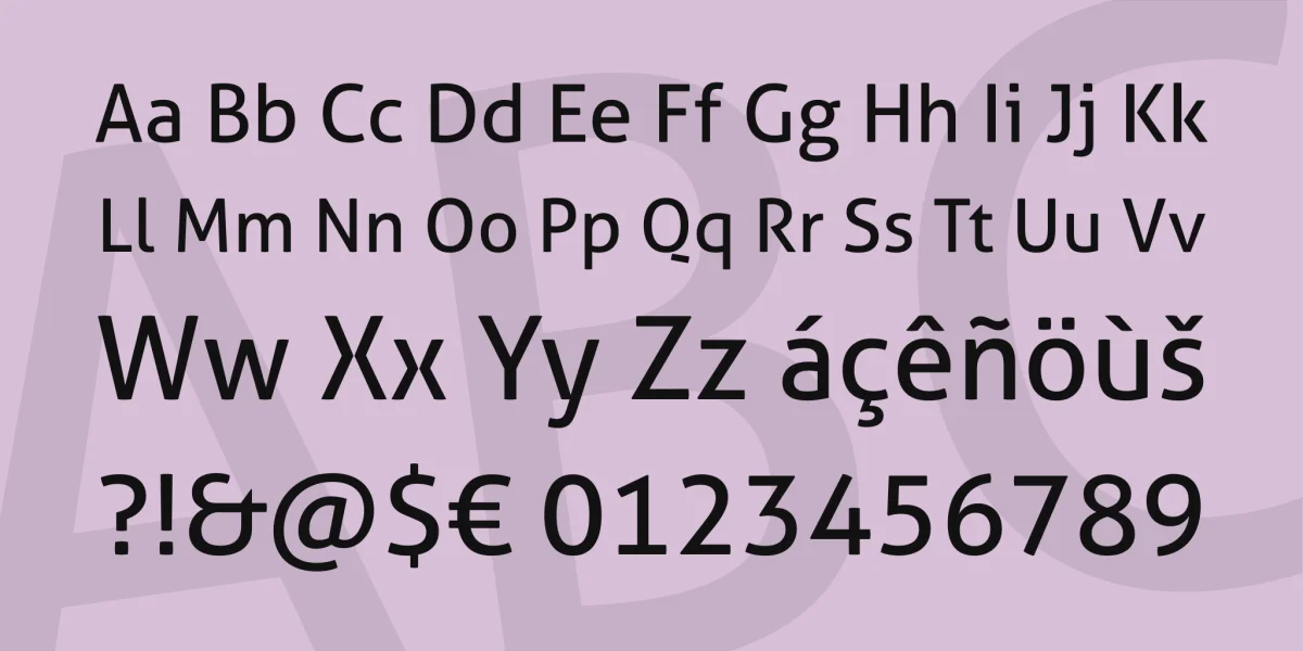 Aller Font Family preview 4