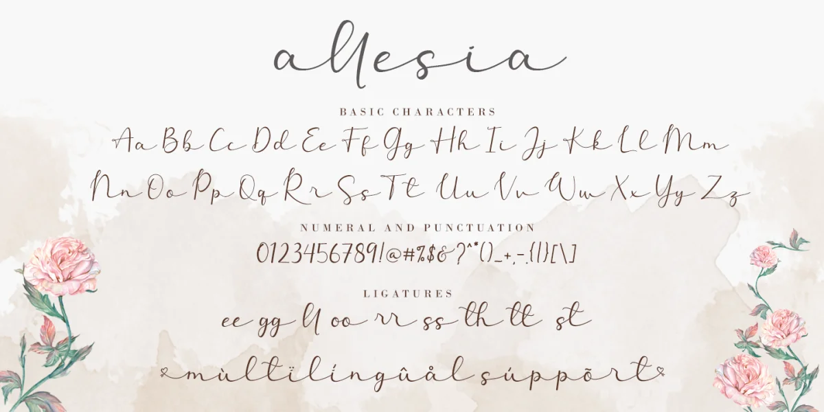 Allesia Font preview 11