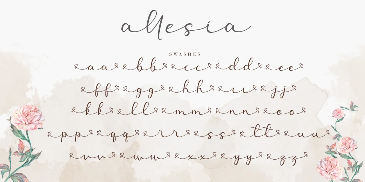 Allesia Font preview 12